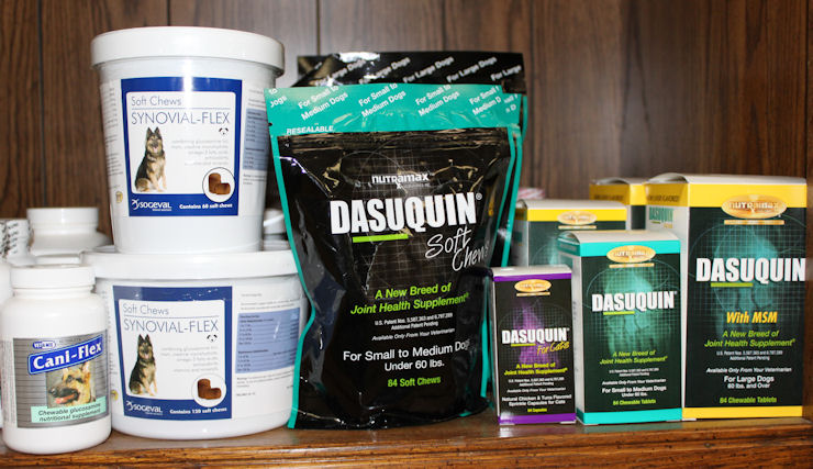 Joint supplements for dogs and cats- Dasuquin and Synovichews